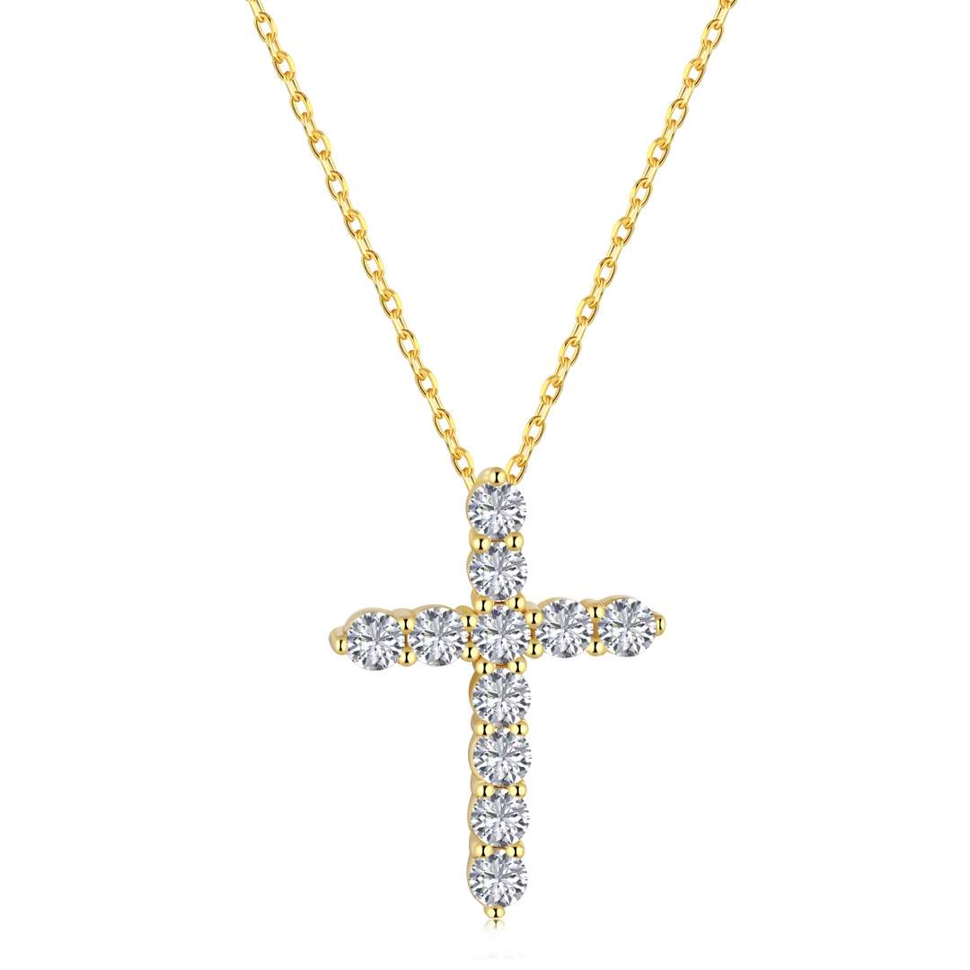 [Vivid Aurora]Unique Cross Shape Necklace