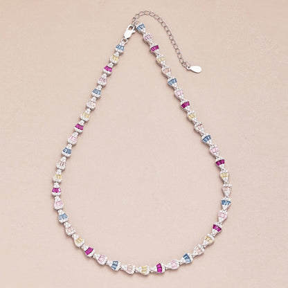 [Vivid Aurora]Radiant Colorful Rainbow Necklace