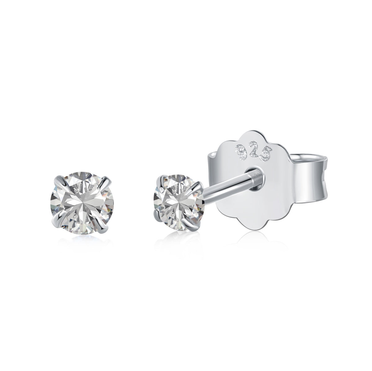 [Vivid Aurora]Delicate Solitaire Earrings