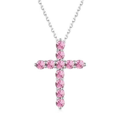 [Vivid Aurora]Unique Cross Shape Necklace