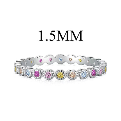 [Vivid Aurora]Radiant Sparkling Round Cut Daily Ring